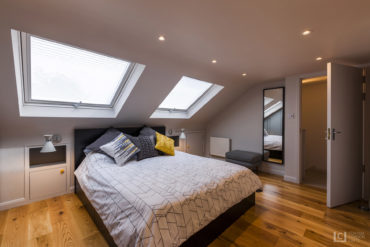 Blackheath loft conversion featuring modern bedroom
