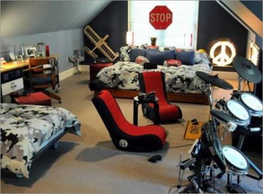 Gamers boys bedroom loft conversion